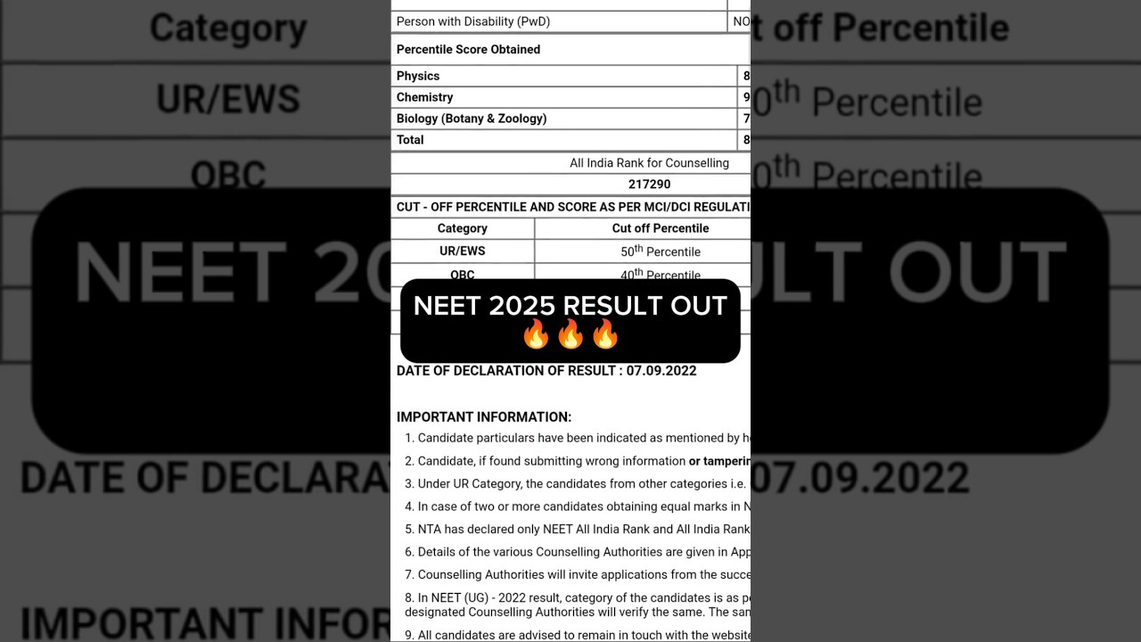 🧠 NEET 2025 Result OUT Now! 📢 Check Your Score Instantly! 💥 Kitne Marks Aaye? 😲 AIR 1 Kaun Hai? 🥇