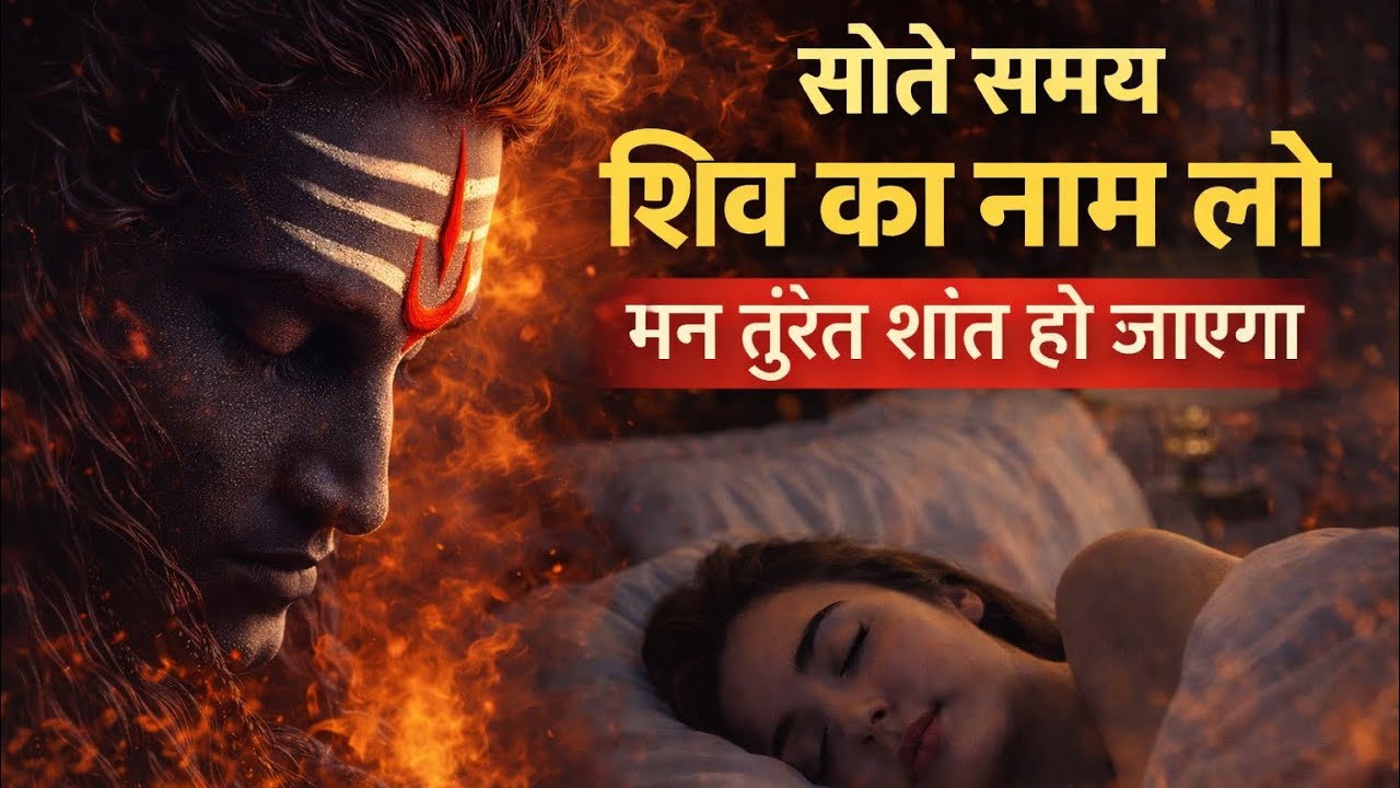 सोते समय शिव का नाम लो | Om Namah Shivay for Deep Sleep | Anxiety Relief