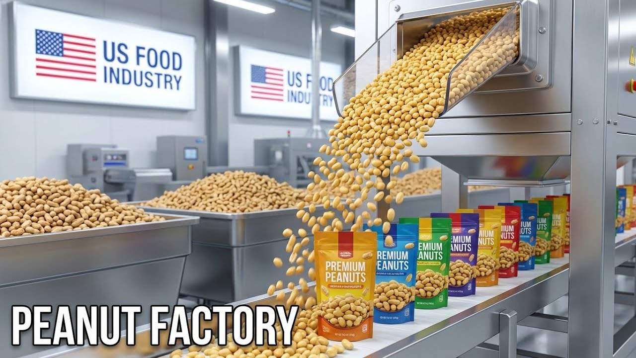 How Peanuts Are Processed in a Modern Factory | From Farm to Packaging