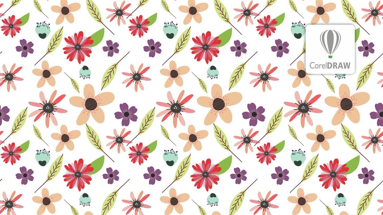 Floral pattern in coreldraw | seamless pattern by cdtfb
