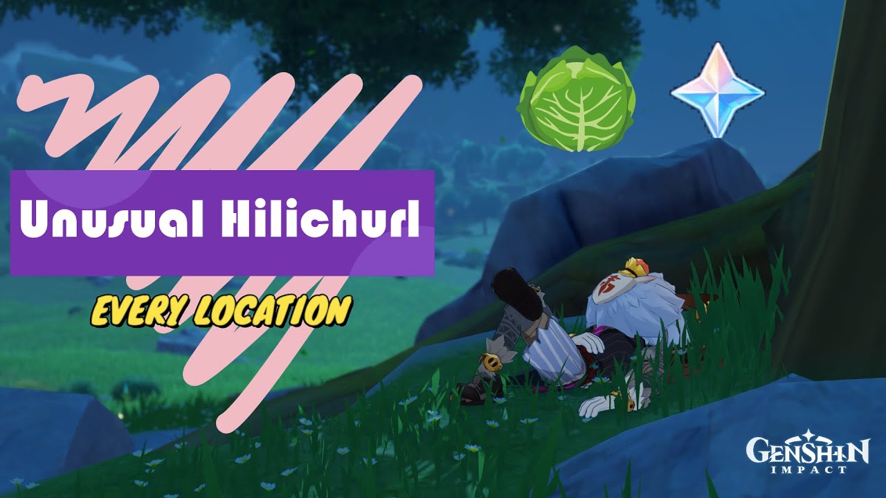 Unusual Hilichurl every location | Farm Cabbage Genshin Impact | BakaVeeSenpai
