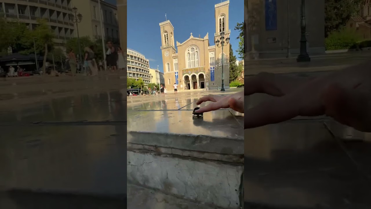 #fingerboarding #athens #outdoor #fingerskate #trick #streetspot