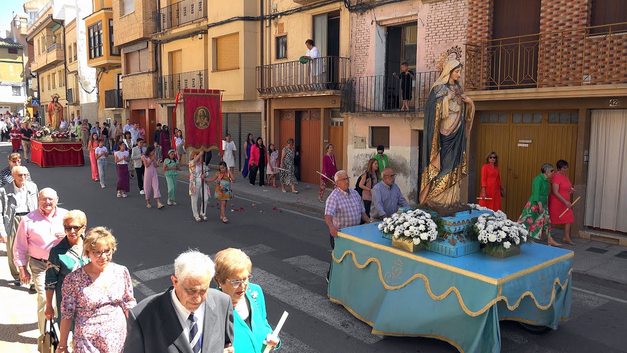 PROCESION DEL SAGRADO CORAZON POR LAS CALLES DE FITERO, 16-6-2024