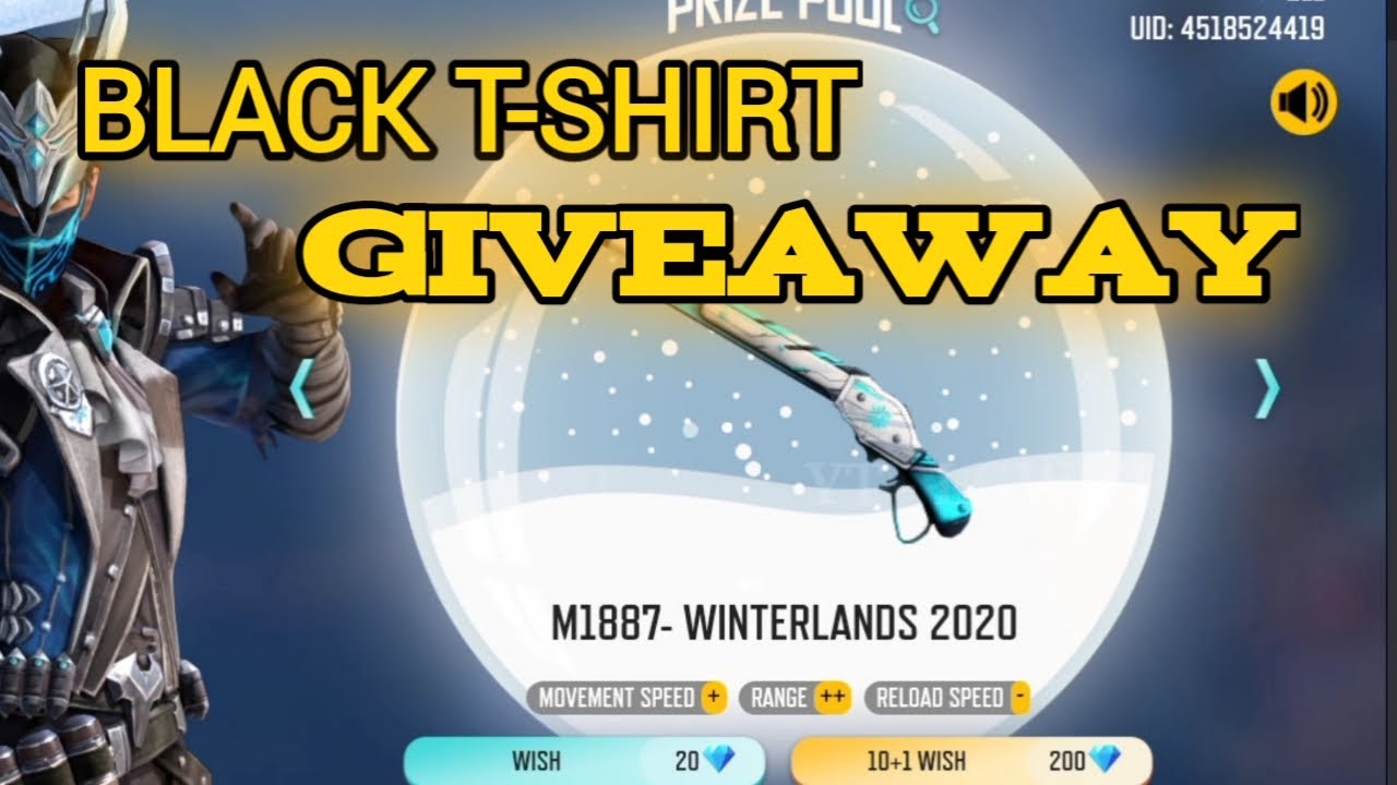 Black Tshirt Giveaway 🎁✨ #frerfirelive #freefiregiveawaylive