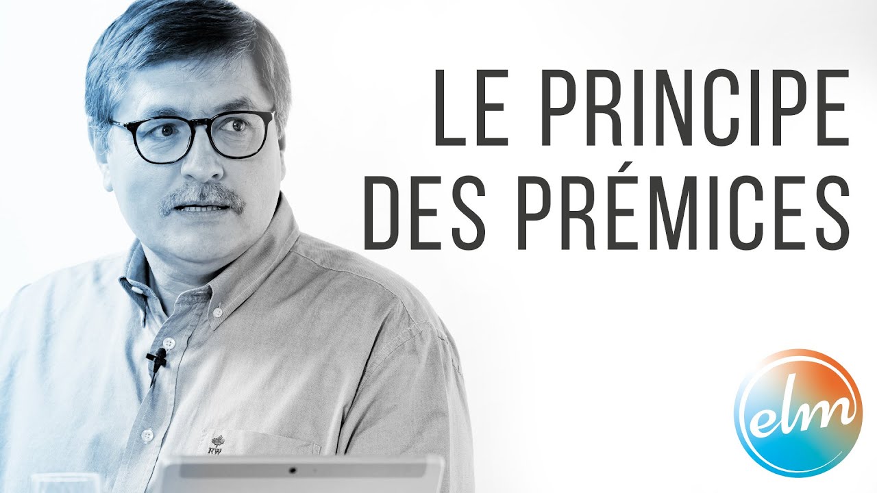 Le principe des prémices - Daniel Pottier