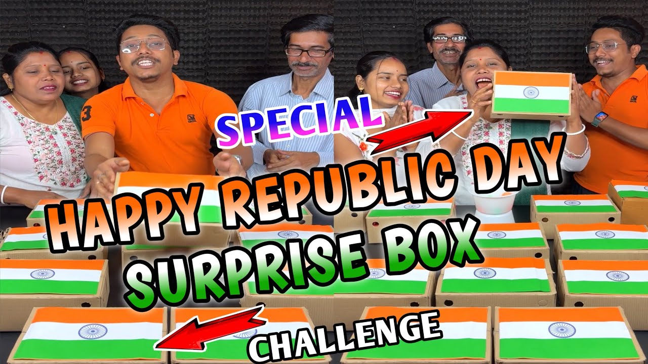 Proud Happy Republic Day Surprise Box Special Challenge With Family