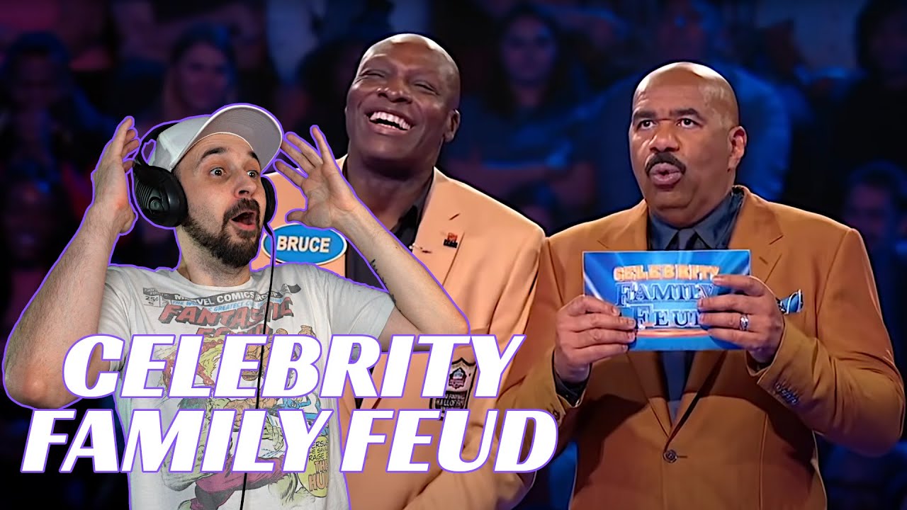 REPLACE HIS HOOK WITH WHAT?! Celebrity Family Feud Reaction