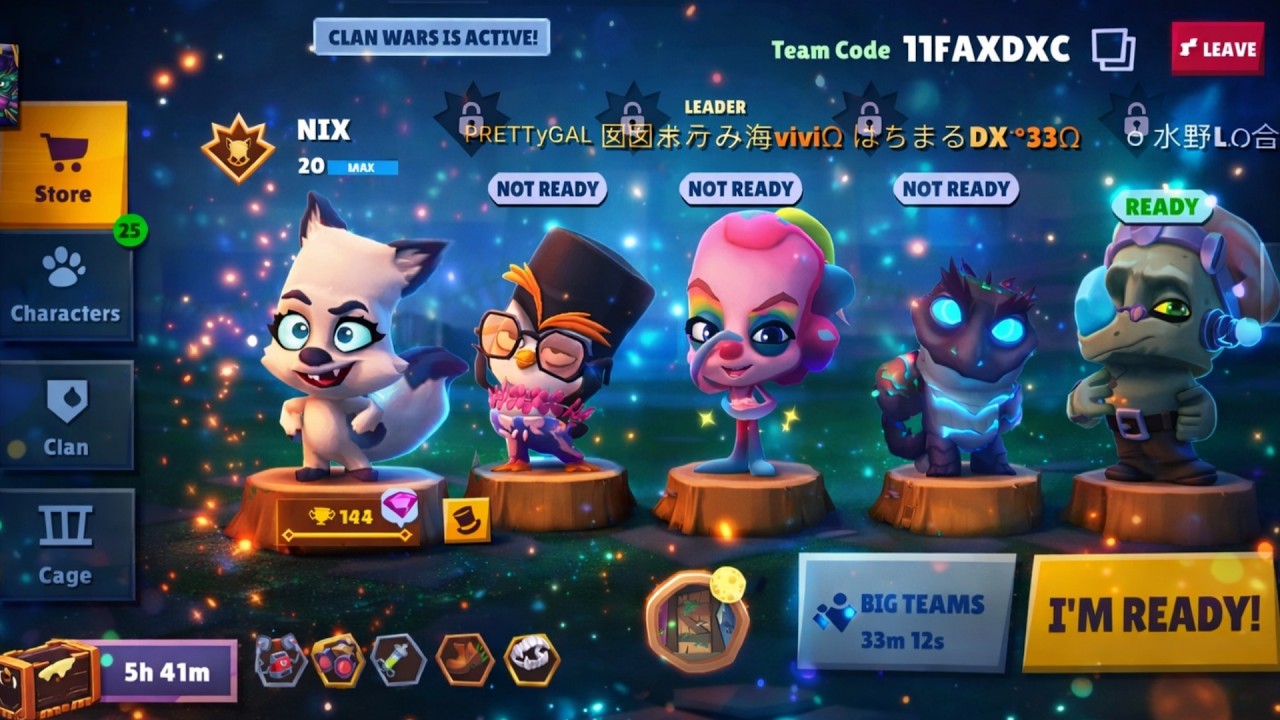 Zooba Squad Nix Fuzzy Faye Nico Zac Quick Hand Dash 360 Gameplay