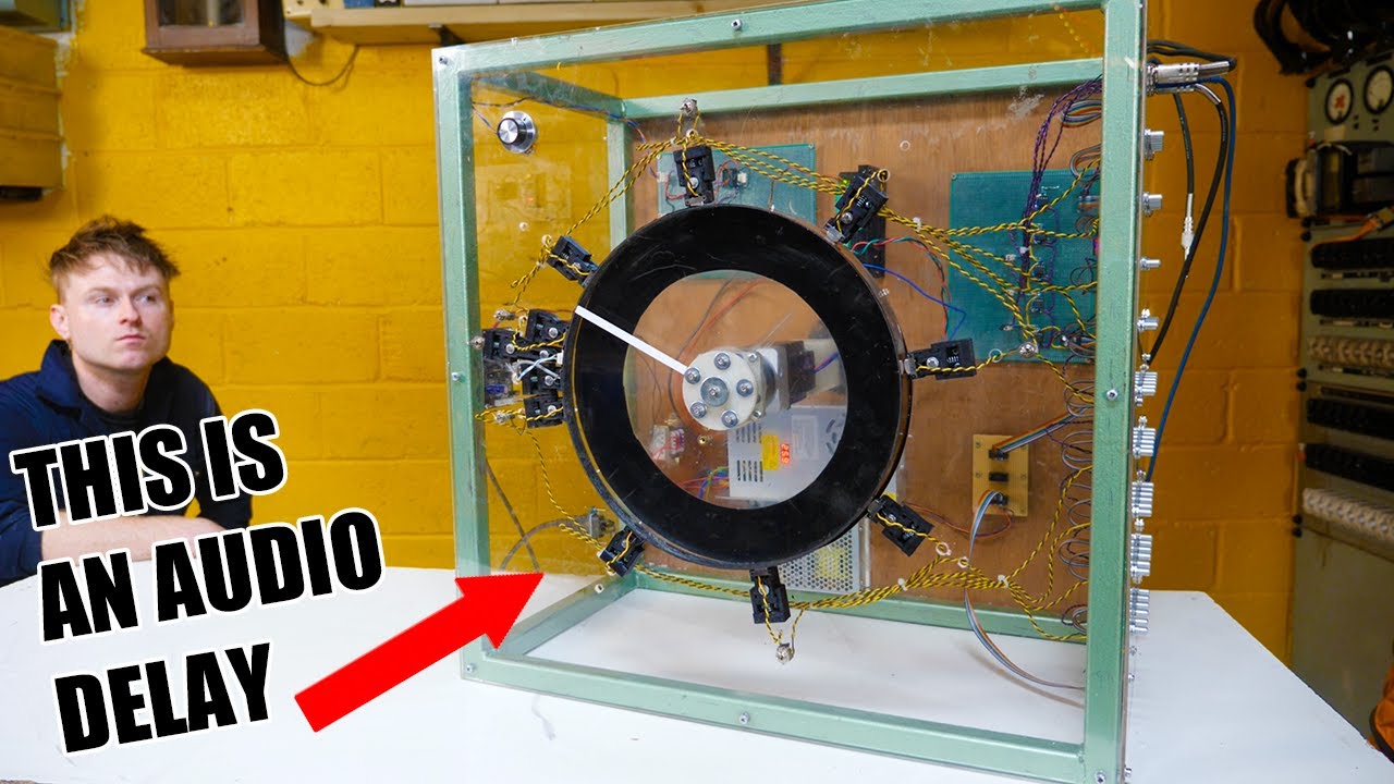 USING A BIG PLASTIC DISK AND LOTS OF TAPE HEADS TO BUILD A TAPE DELAY?