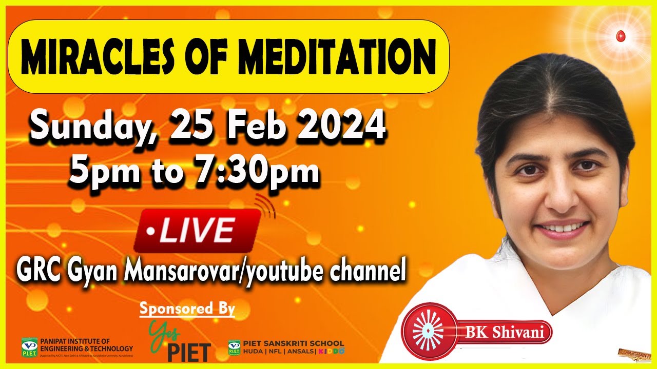 Live\Miracles of Meditation, BK Shivani Sister Program\Panipat