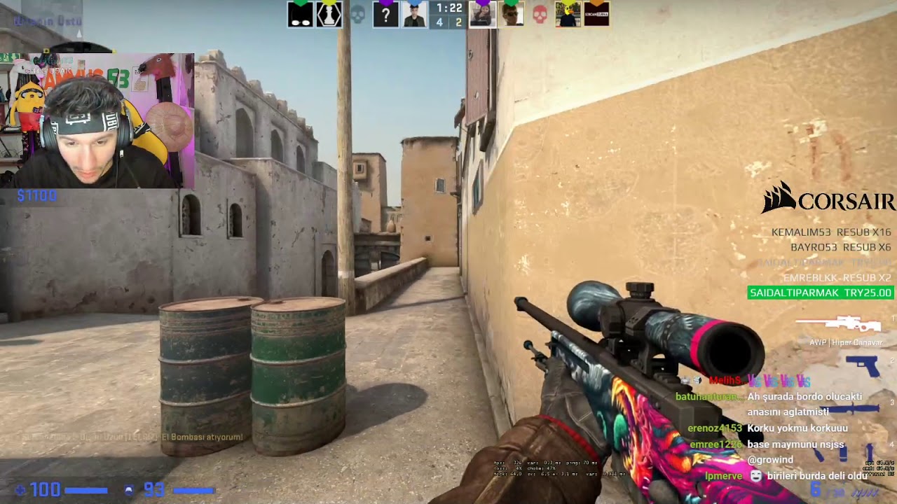 RAMMUS53 KANSER EKİPLE CS GO REKABETÇİ (BAĞIRMA ÇOCUĞA)
