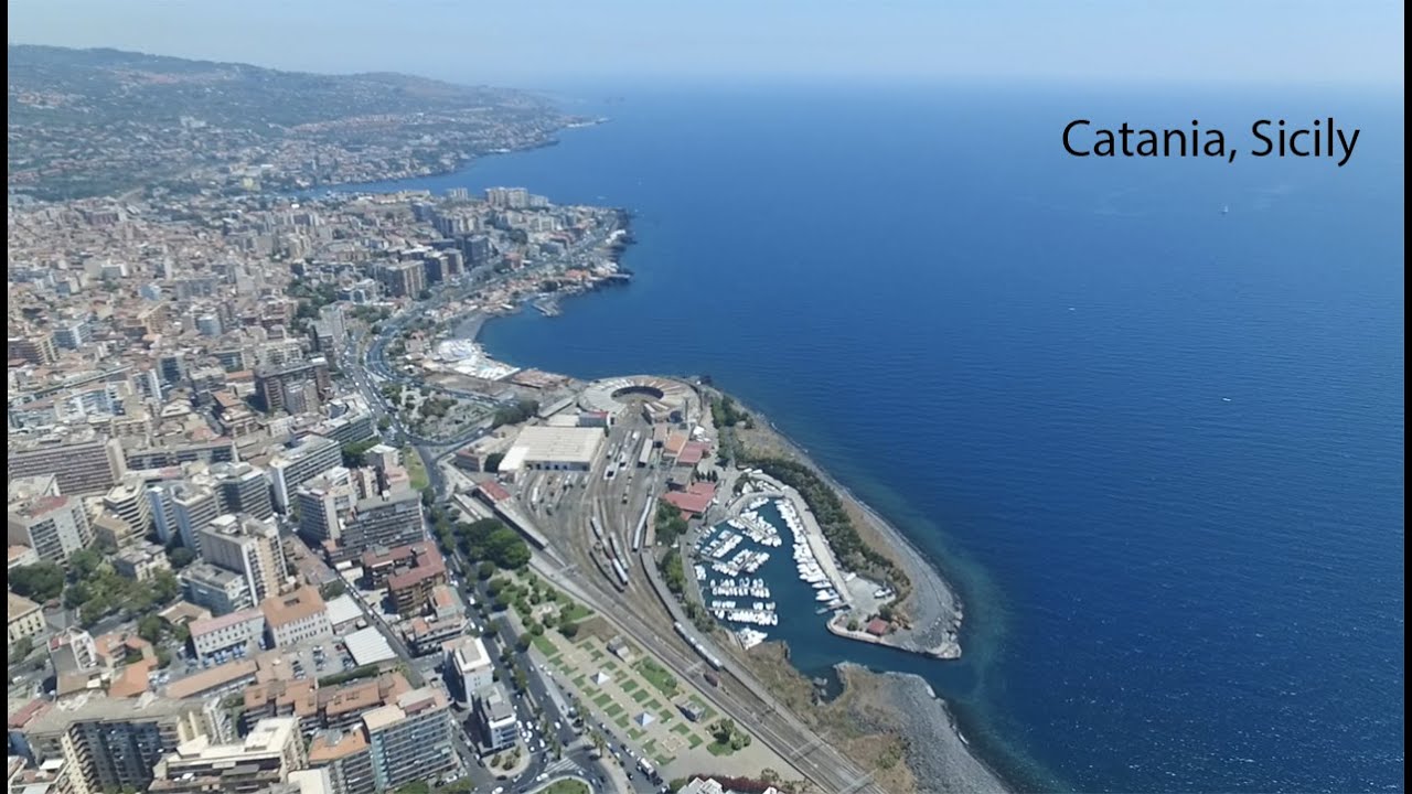 Drone 150 meters over Catania