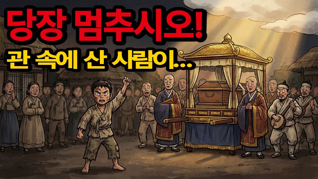 장례식 날, 관을 열자 모두가 얼어붙었다