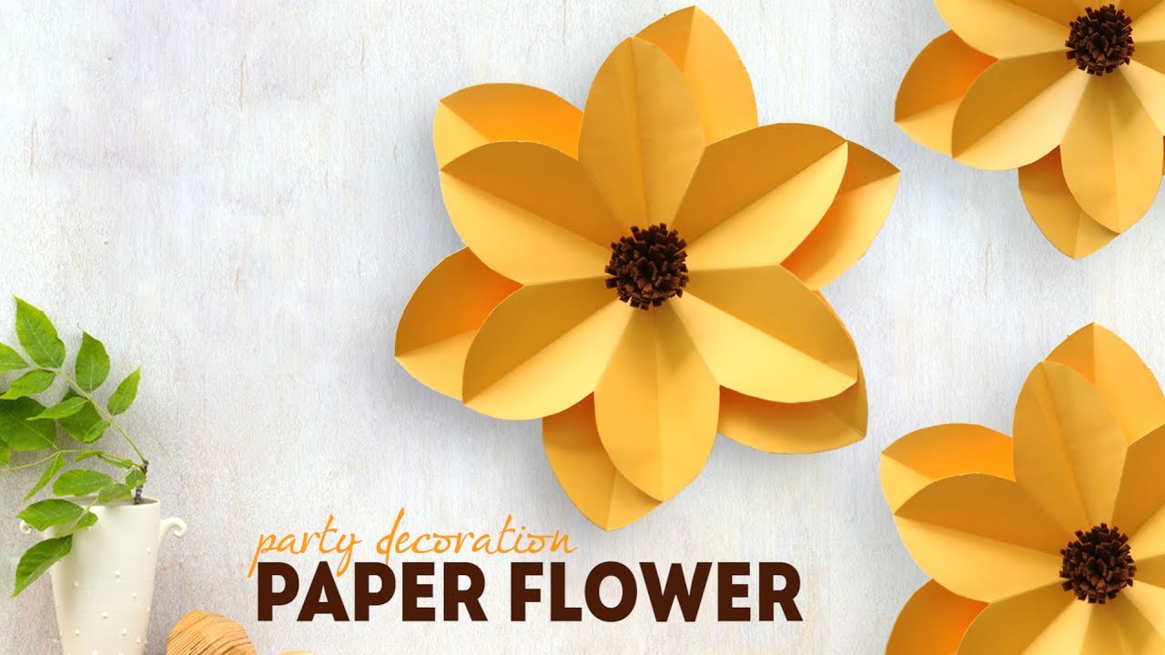 Best Paper Flower Ideas 🌸 | DIY Party Decorations for Birthdays & Wedding