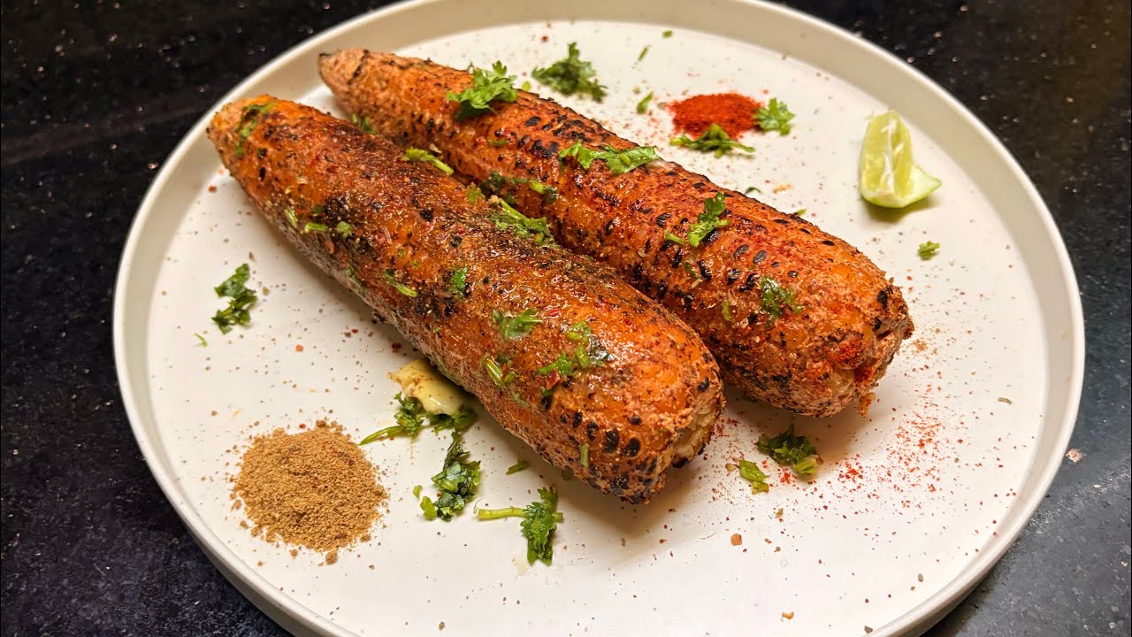 Roasted masala bhutta recipe🥹🫶| easy to make at home with basic masala 💕