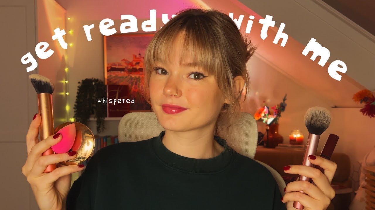 ASMR get ready with me in Dutch 🇳🇱💄🩷