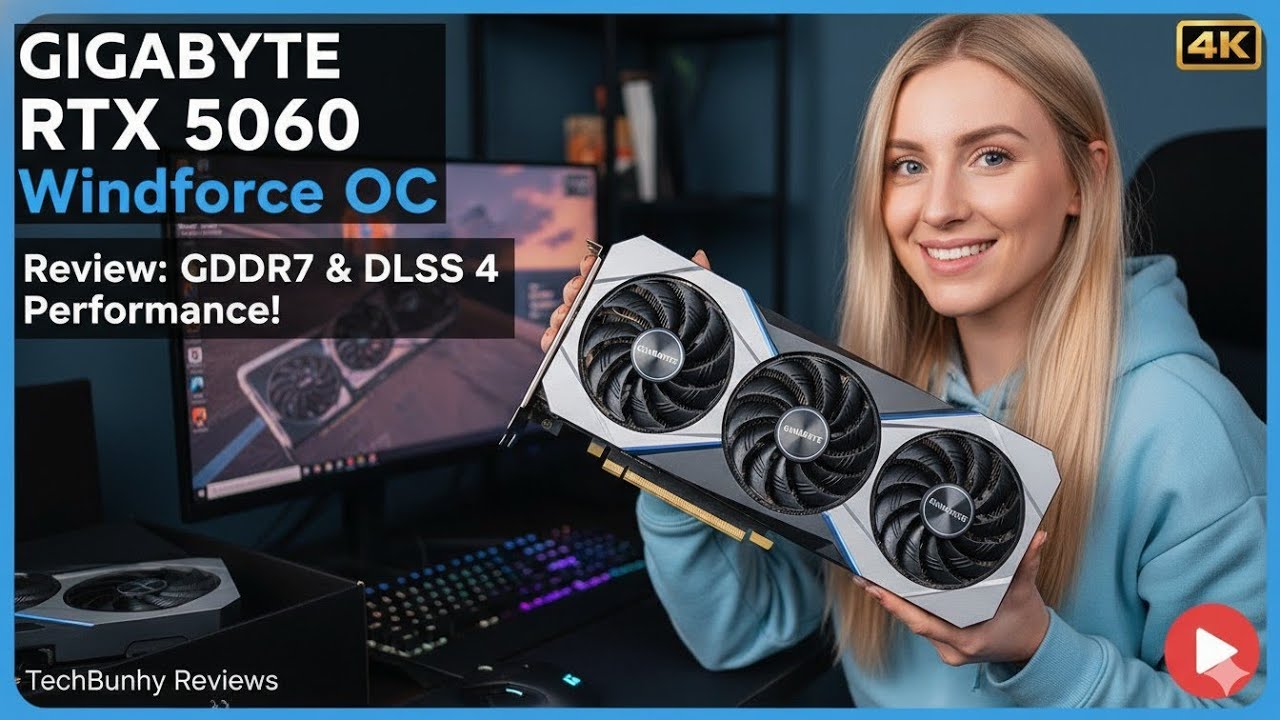 GIGABYTE RTX 5060 Windforce OC Review: GDDR7 & DLSS 4 Performance!