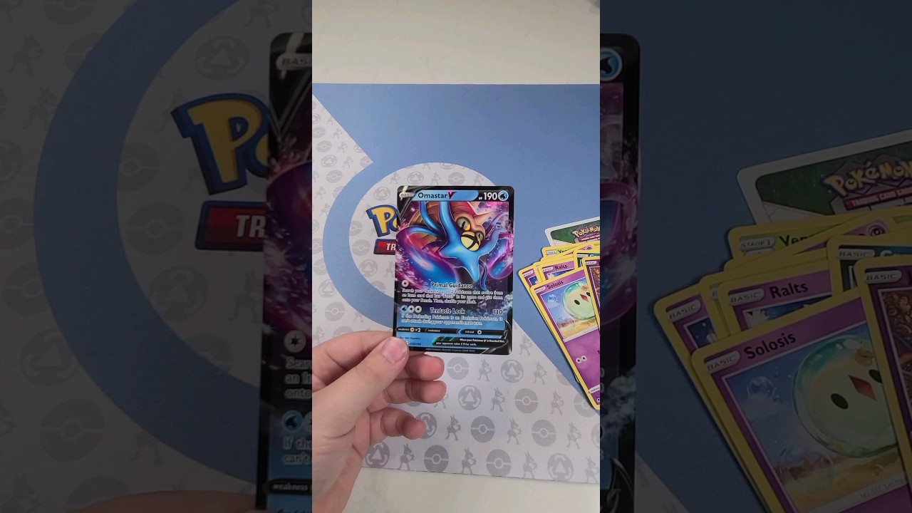 Ultra Rare Omastar V from Silver Tempest #pokemon
