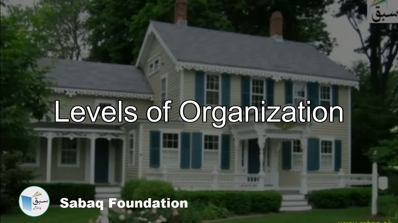 Levels of Biological Organization, Biology Lecture | Sabaq.pk