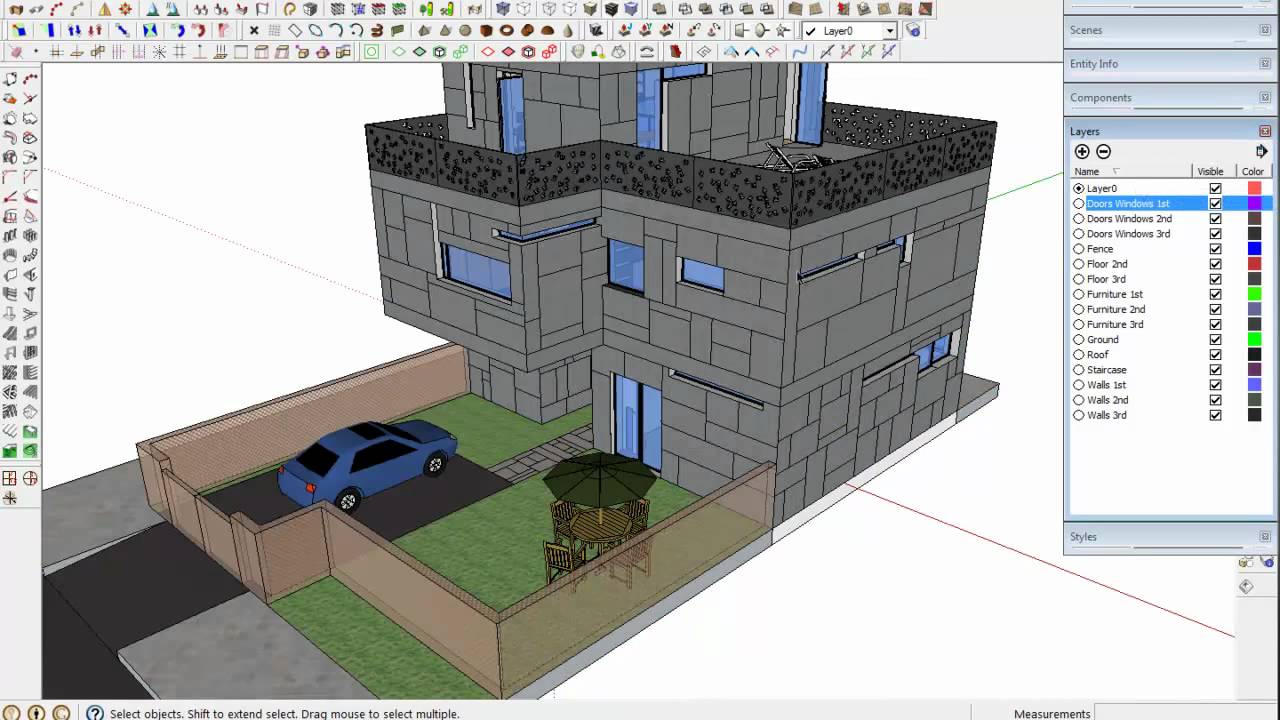 Tip to export from Sketchup 3D to AutoCAD 2D