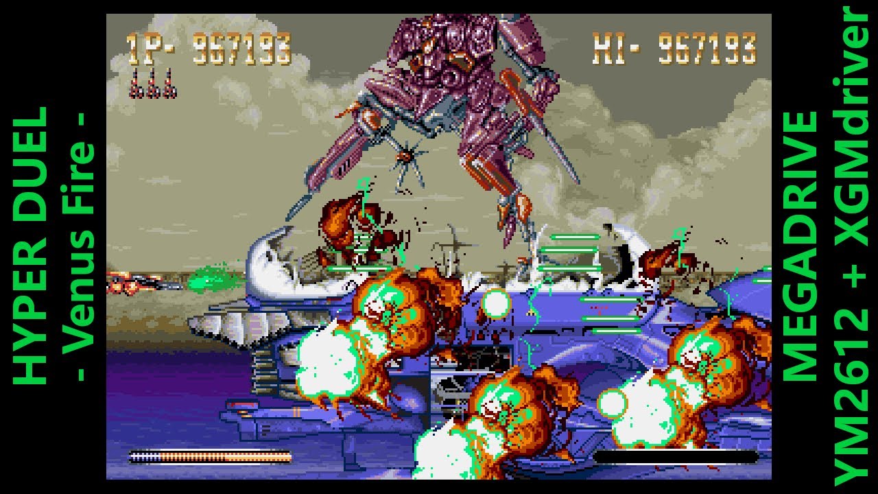[BGM] HYPER DUEL -OMAKE BGM1 / Venus Fire- [MEGADRIVE XGM driver]