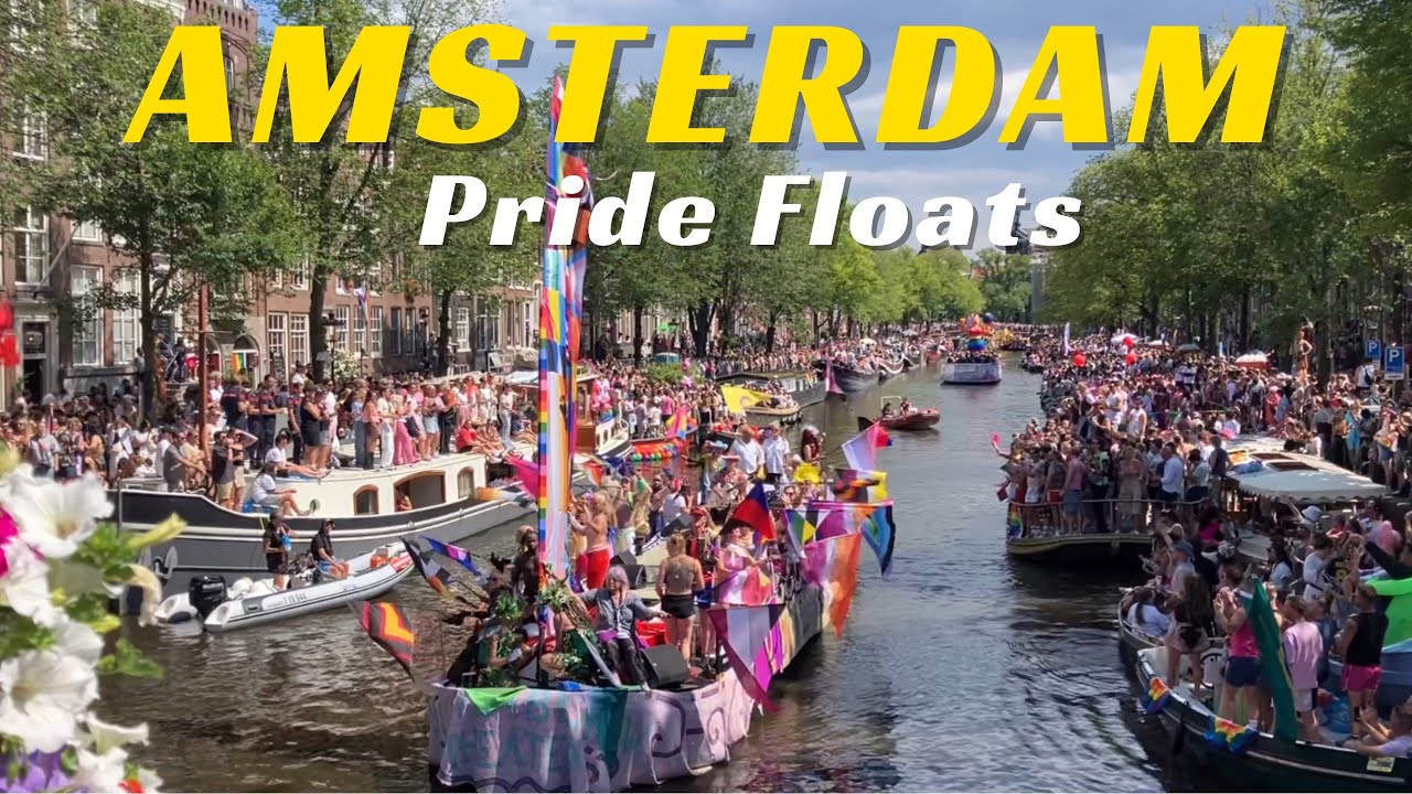 WorldPride Amsterdam 2026 🇳🇱🌈 Canal Parade Pride Floats | Bridge View