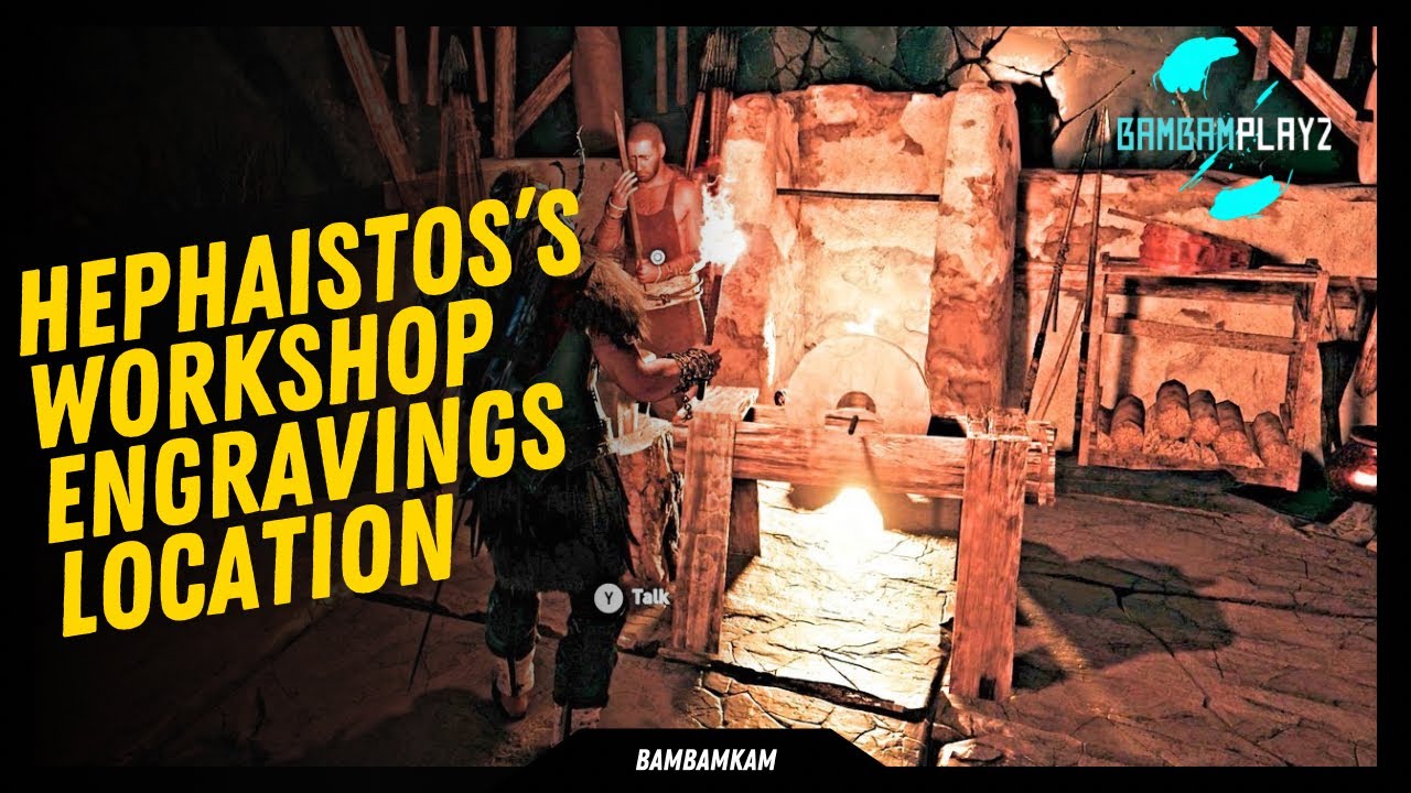 Hephaistos Workshop AC Odyssey entrance location