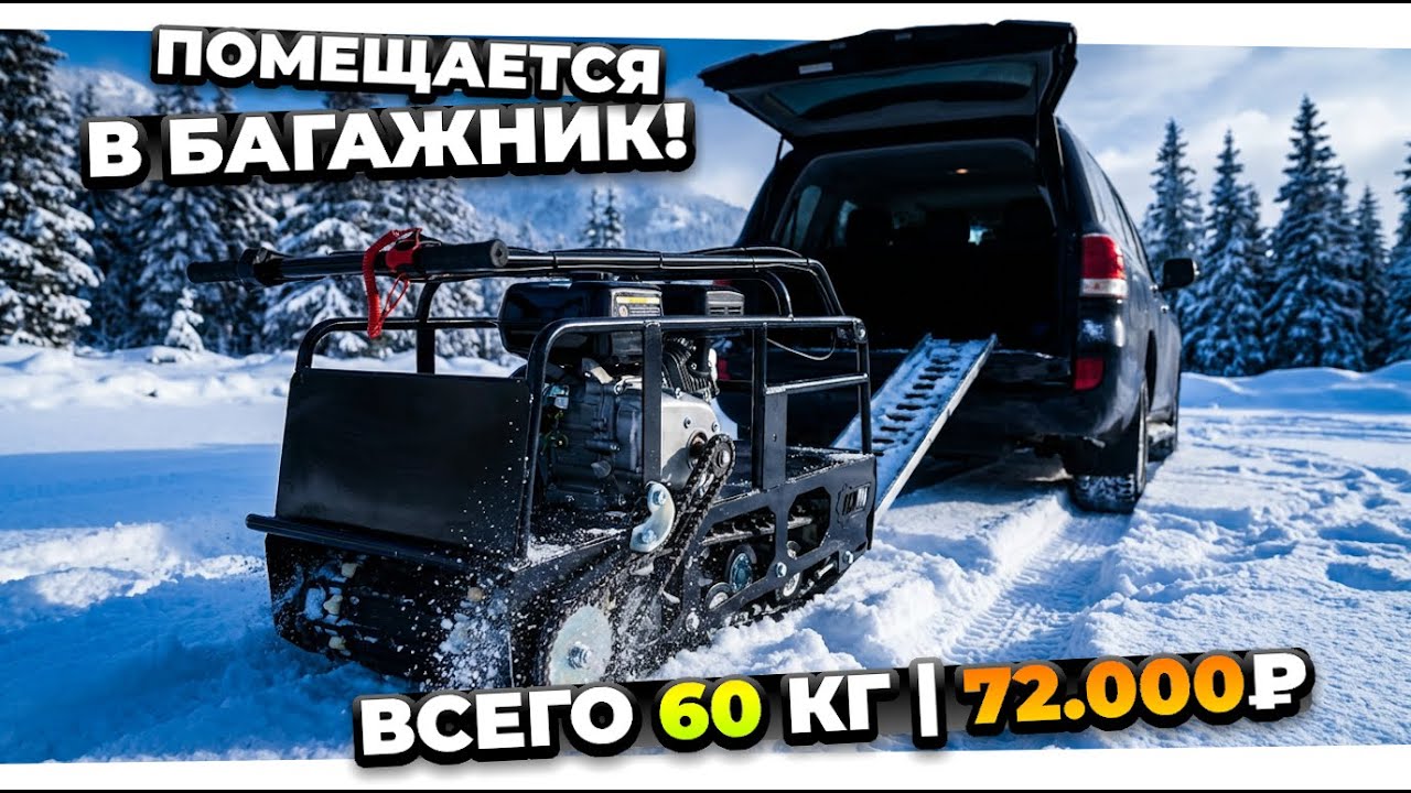 Компактная мотособака Ice Dog Mini 380 – помещается в багажник кроссовера!