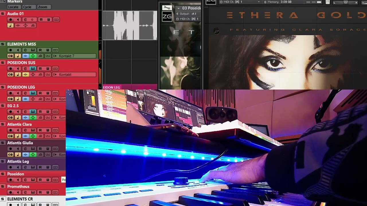 Live Vocal Improvisation feat. Ethera Gold Prometheus and its sustain, #Ethnic #Cinematic #Epic
