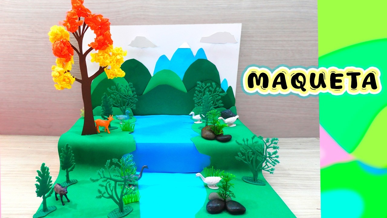 COMO HACER UNA MAQUETA DE PAISAJE NATURAL
