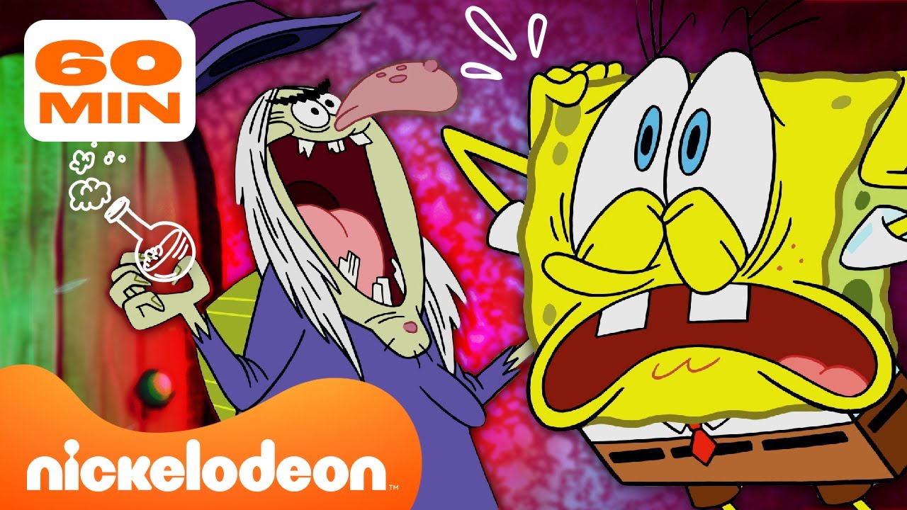 سبونج بوب | ساعة من أكثر اللحظات المخيفة من سبونج بوب | Nickelodeon Arabia