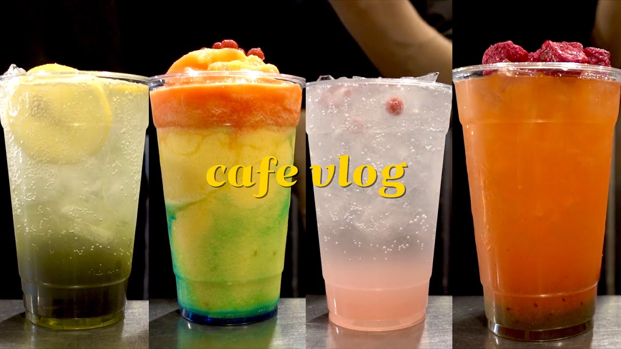 ❣️컴포즈커피 브이로그 30분 모음🍧 / 컴포즈커피 알바 / 컴포즈커피 신메뉴 / 음료제조브이로그