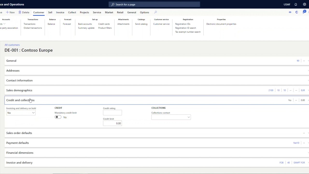 Microsoft Dynamics 365 Finance - Account Receivables