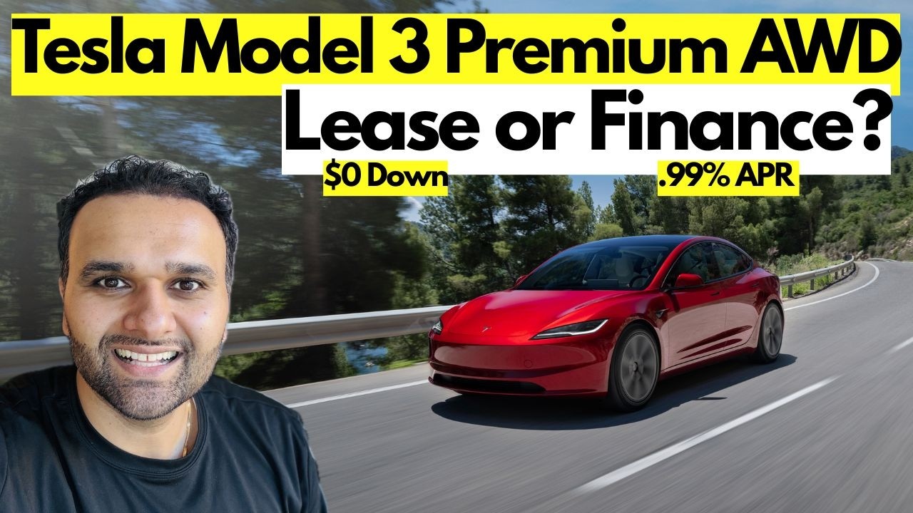 Посмотрите это видео перед покупкой Tesla Model 3 | Лизинг без первоначального взноса против фина...