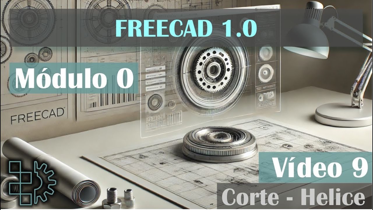 FreeCAD - 09 - Corte em helice