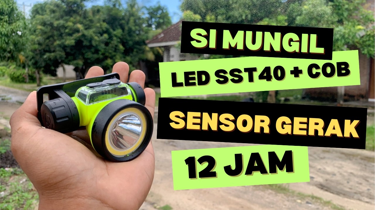 SENTER KEPALA KECIL TAHAN LAMA PAKAI LED SST40 SUNREI POSEIDON S2