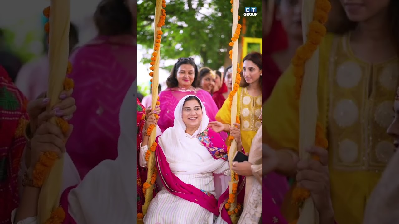 🌺🌿MLA Inderjit Kaur Mann adds grace and charm to CT Group's vibrant Teej Celebrations. 🌺🌿