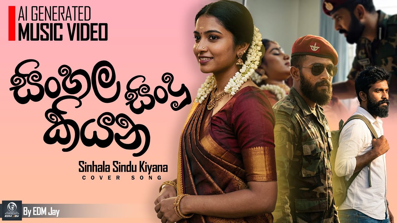Sinhala Sindu Kiyana ( සිංහල සිංදු කියන ) AI Generated Music Video | EDM Jay