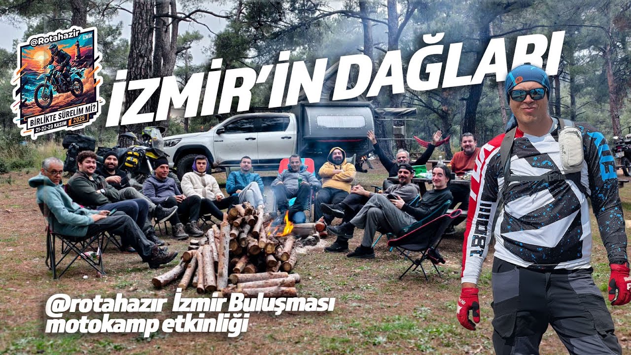 İzmir'in dağlarında #offroad #motokamp Nif dağı ve Mahmut Dağına çıktık @Rotahazir #89