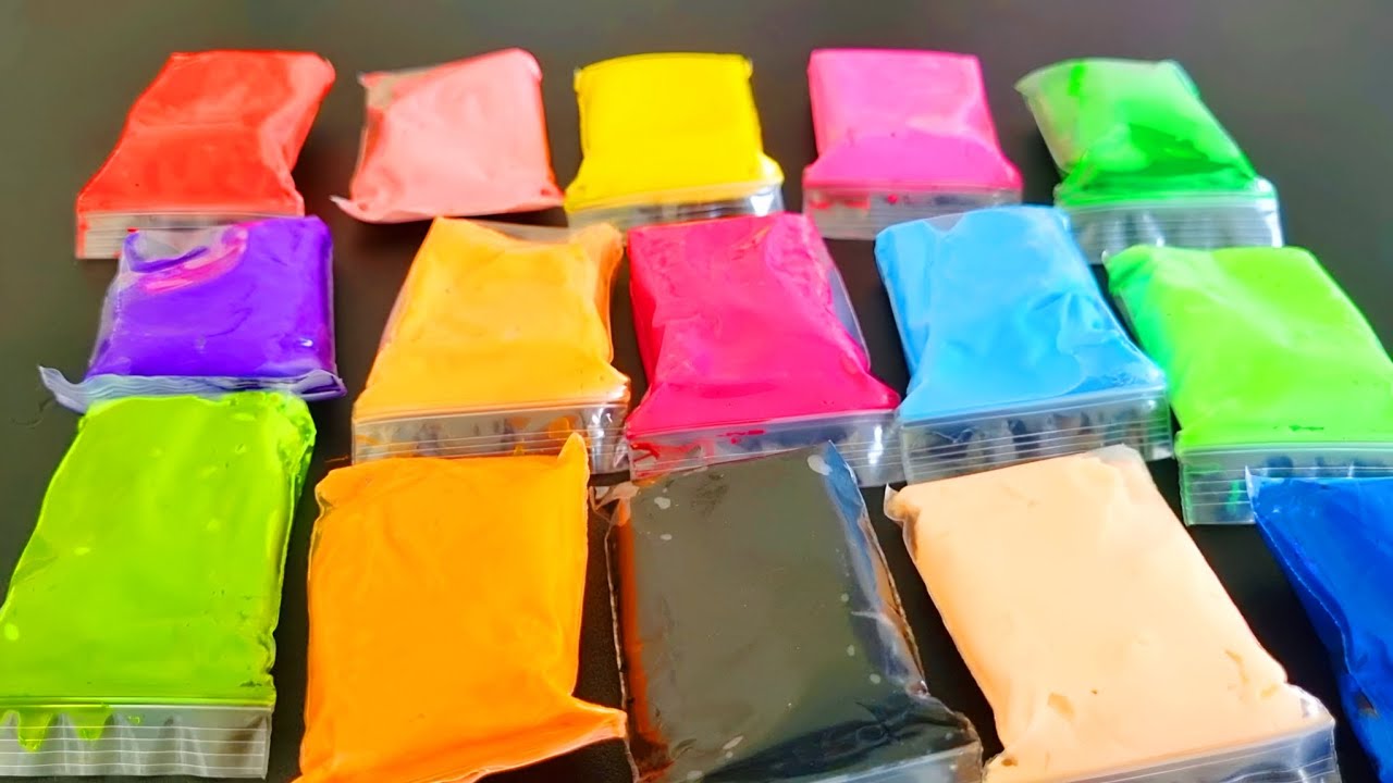 SUPER SATISFYING Clay Mixing ASMR 😍 Rainbow Colors & Relaxing Sounds