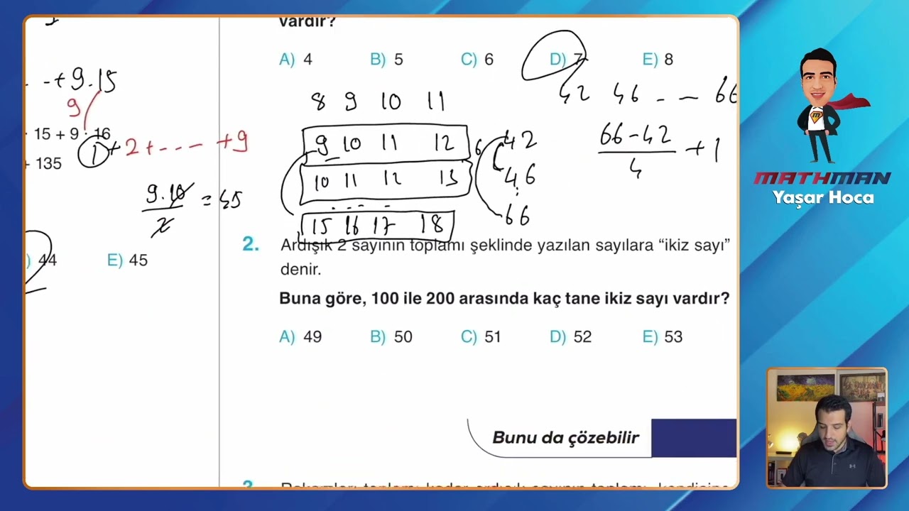 Set 54 TYT Etkili Matematik Soru Bankası Video Çözümü @yasarhocamathman