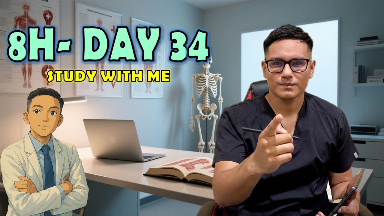 🔴 LIVE: 8H Study With Me (50/10)✍🏻Doctor Studying for Residency | Estudia conmigo (Deep Focus) 🕯️🩺