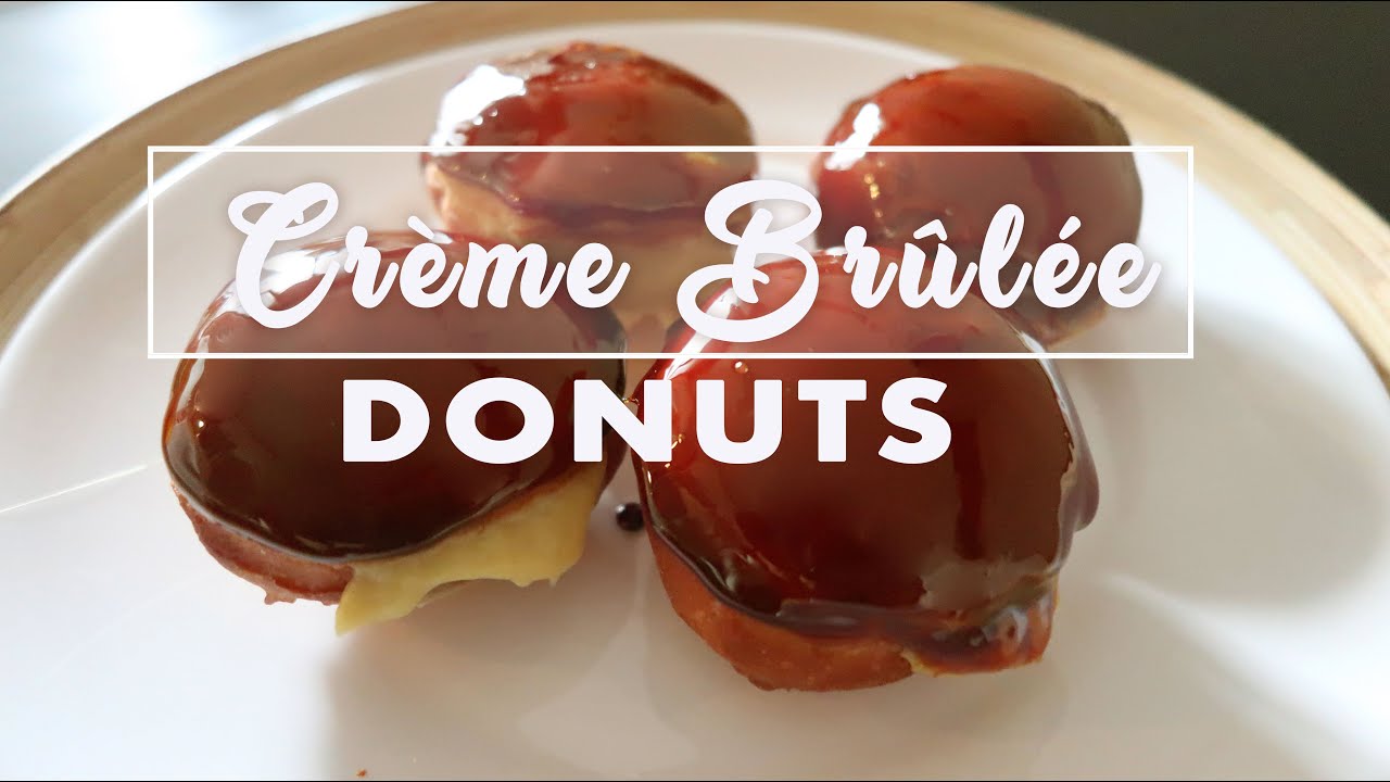 🍩 Homemade Donuts | 🍩 Delicious Creme Brulee Donut Recipe
