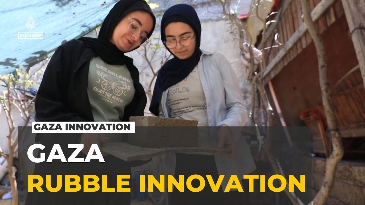 From destruction to innovation: Gaza teens turn war rubble into award-winning bricks