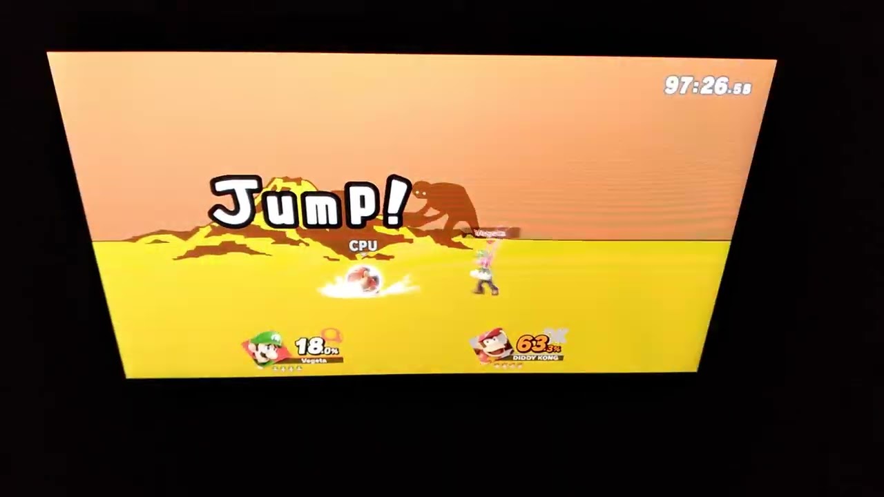 Luigi vs Diddy Kong in Wario Ware, Inc On Nintendo Switch 