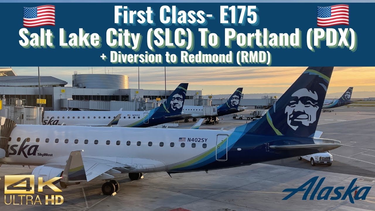 Alaska Airlines | Embraer E175 | First Class | Salt Lake City (SLC) to Portland (PDX) | Trip Report