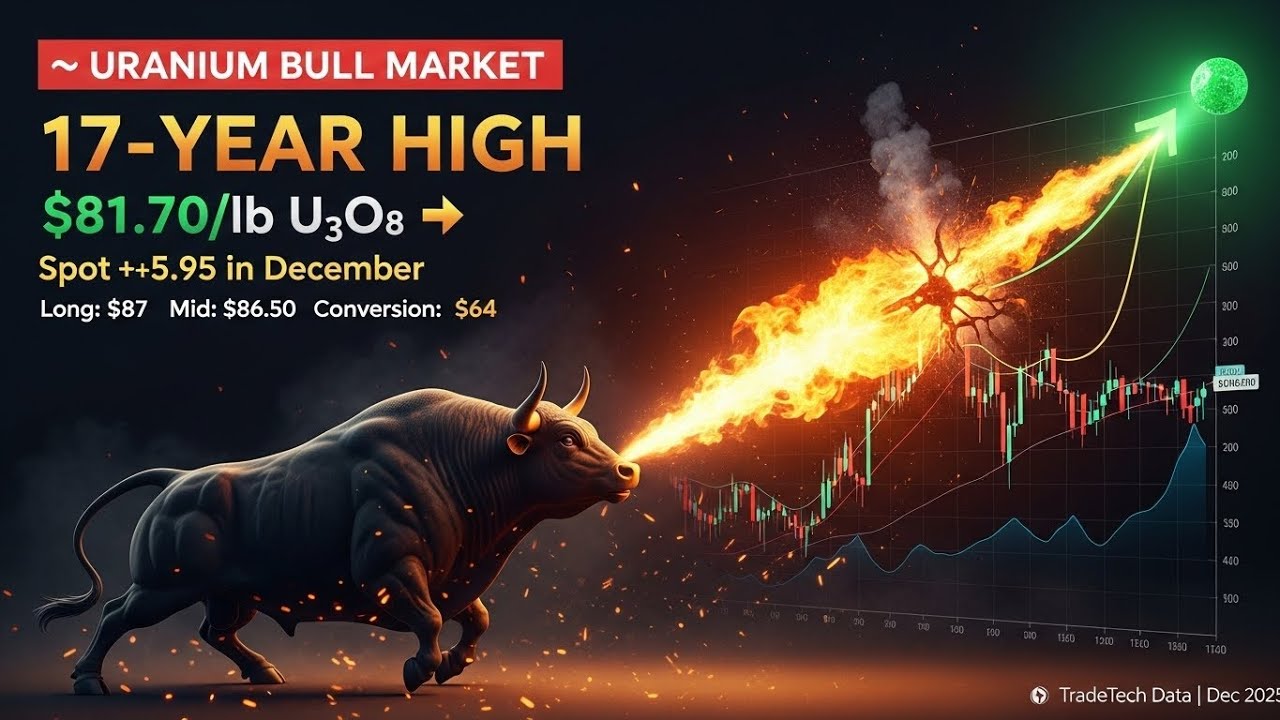 Uranium Hits 17-Year High: $81.70 Spot Price Explained