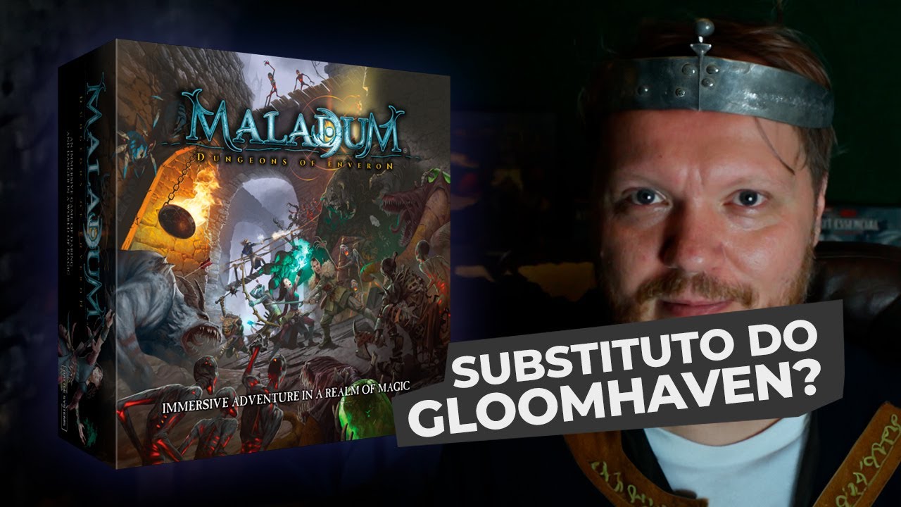 MALADUM - JOGO ÉPICO DE MASMORRAS - Melhor que Gloomhaven?