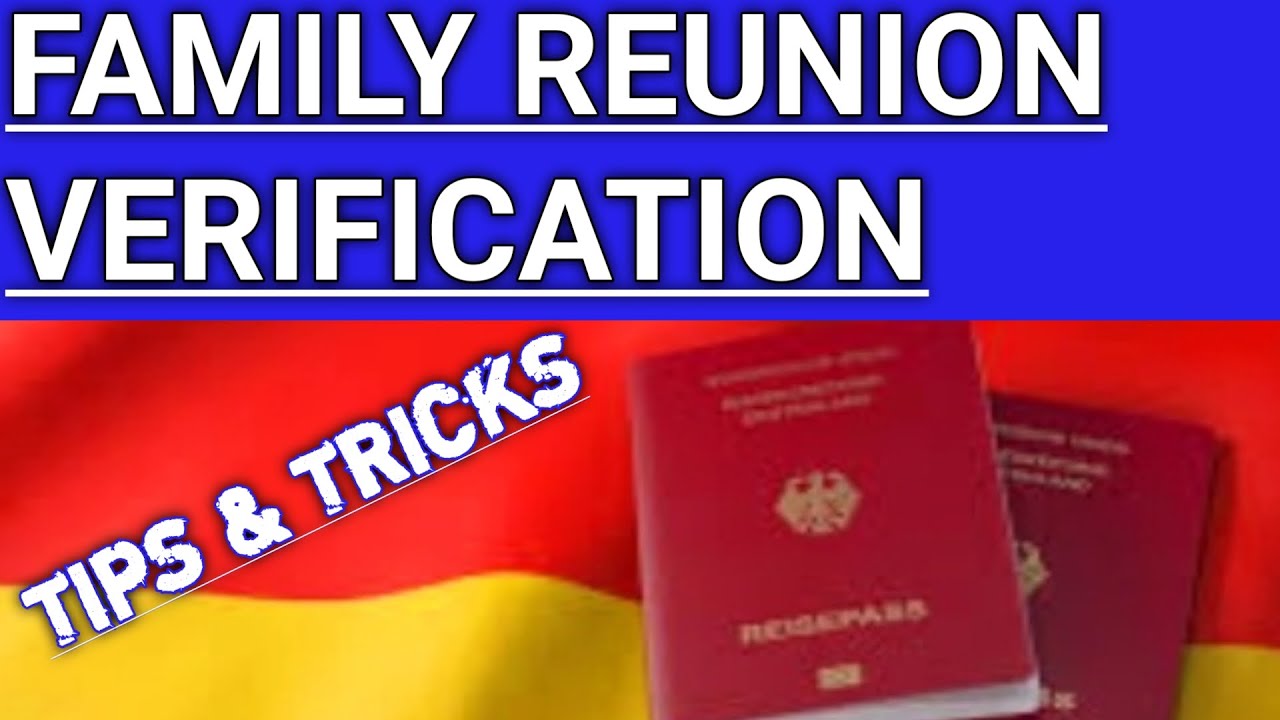 GERMANY FAMILY REUNION VERIFICATION QUESTIONS #GERMANYSPOUSEVISA