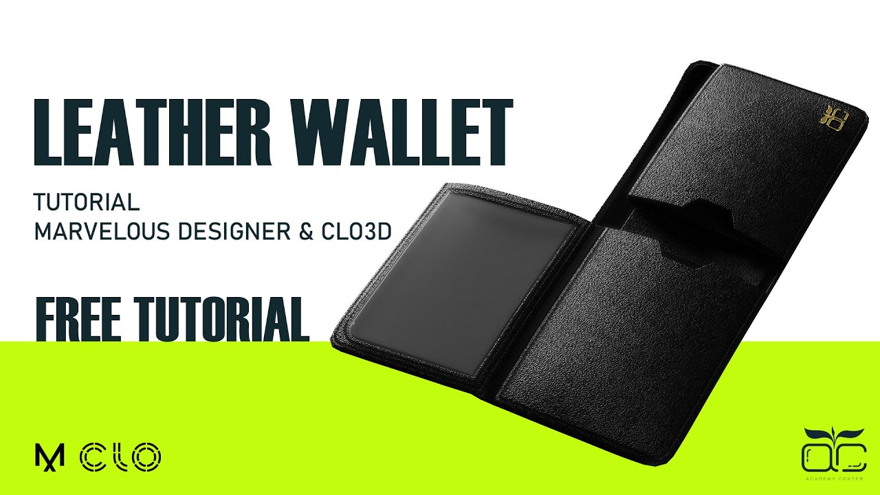 leather wallet Tutorial ( Marvelous Designer & Clo3d Tutorial ) - Academy Center